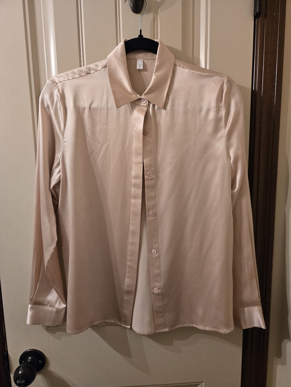 LilySilk brand Blush Pink Shirt Small $60